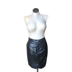 Pelle Vintage 70’s 80’s Leather Biker Babe Skirt